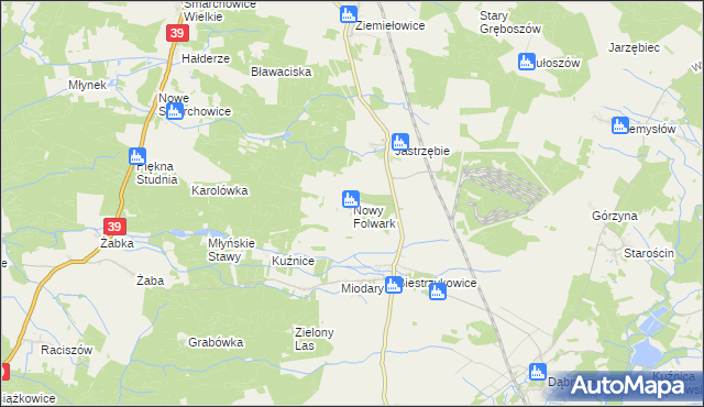 mapa Nowy Folwark gmina Namysłów, Nowy Folwark gmina Namysłów na mapie Targeo