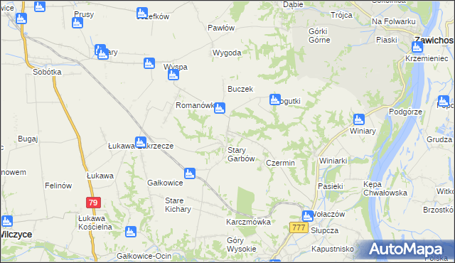 mapa Nowy Garbów, Nowy Garbów na mapie Targeo