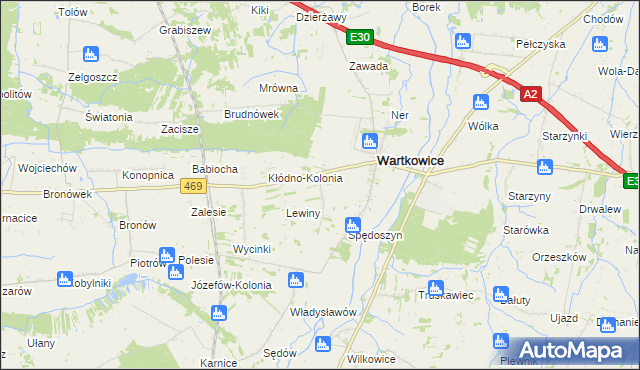 mapa Nowy Gostków, Nowy Gostków na mapie Targeo