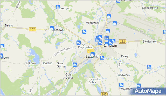 mapa Nowy Przybysław, Nowy Przybysław na mapie Targeo