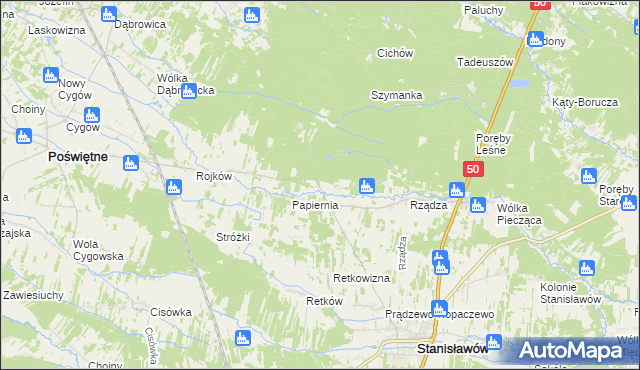 mapa Ołdakowizna, Ołdakowizna na mapie Targeo