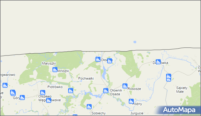 mapa Ołownik, Ołownik na mapie Targeo