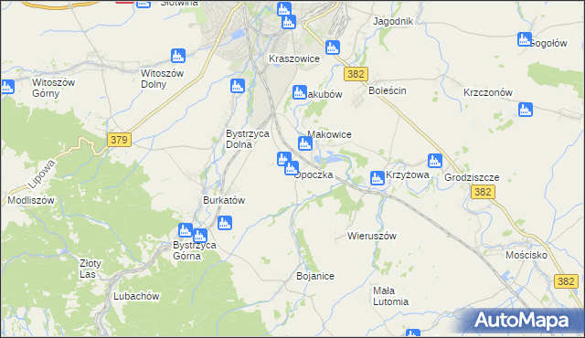 mapa Opoczka, Opoczka na mapie Targeo