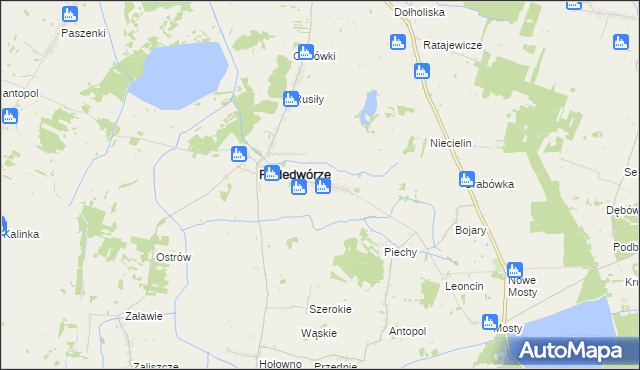 mapa Opole gmina Podedwórze, Opole gmina Podedwórze na mapie Targeo