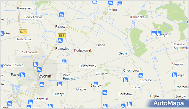 mapa Orątki Górne, Orątki Górne na mapie Targeo