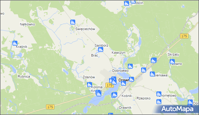 mapa Ostrożyce, Ostrożyce na mapie Targeo