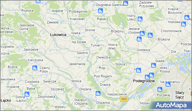 mapa Owieczka, Owieczka na mapie Targeo