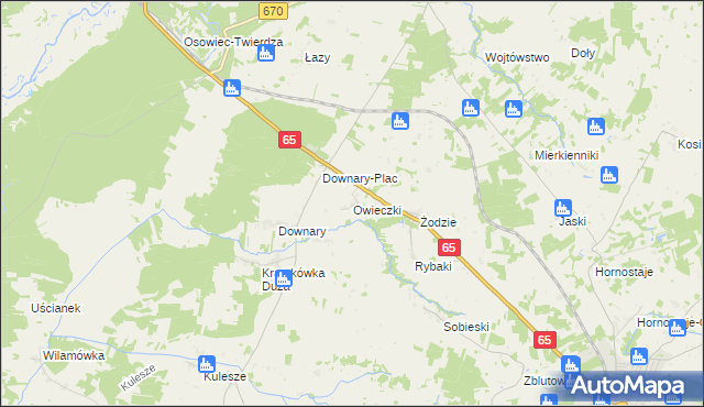 mapa Owieczki gmina Goniądz, Owieczki gmina Goniądz na mapie Targeo