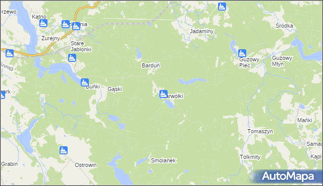 mapa Parwółki, Parwółki na mapie Targeo