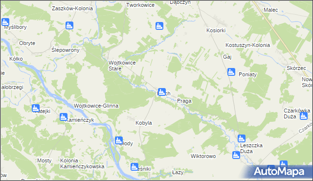 mapa Pełch, Pełch na mapie Targeo