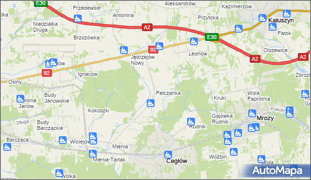 mapa Pełczanka, Pełczanka na mapie Targeo