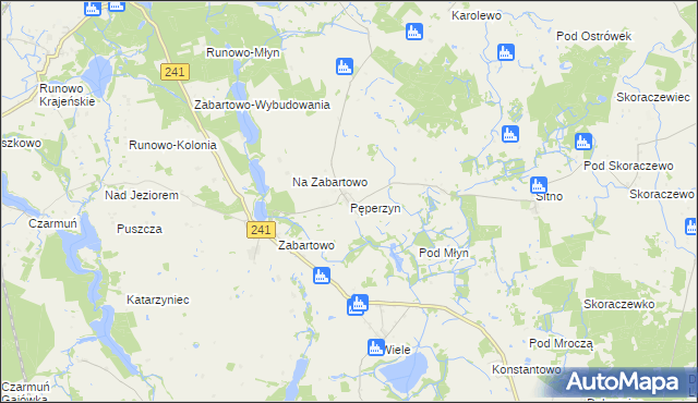 mapa Pęperzyn, Pęperzyn na mapie Targeo