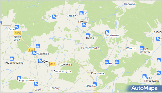 mapa Pereszczówka, Pereszczówka na mapie Targeo