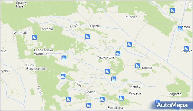 mapa Piątkowizna, Piątkowizna na mapie Targeo