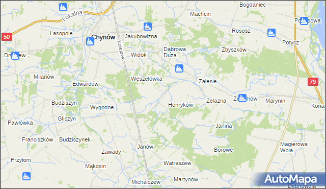 mapa Piekut, Piekut na mapie Targeo