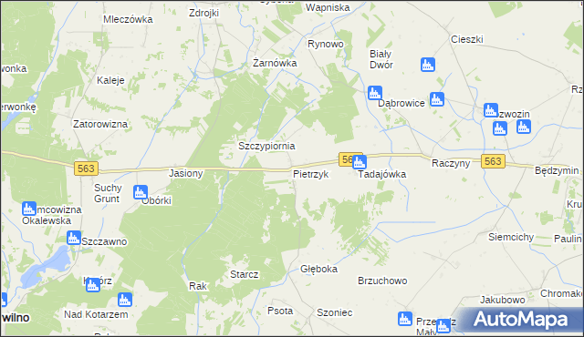 mapa Pietrzyk, Pietrzyk na mapie Targeo