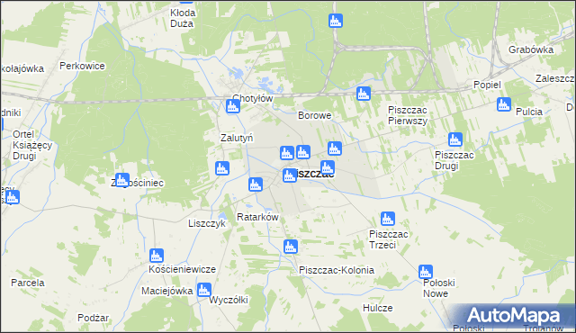 mapa Piszczac, Piszczac na mapie Targeo