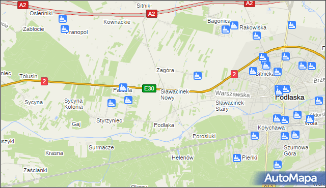 mapa Planowa, Planowa na mapie Targeo