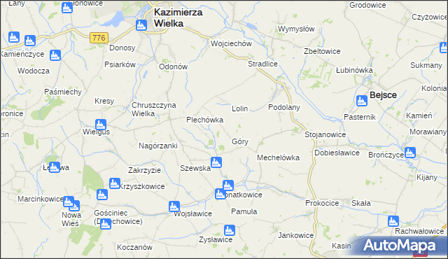 mapa Plechów, Plechów na mapie Targeo