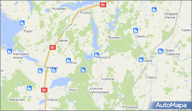 mapa Płociczno gmina Ełk, Płociczno gmina Ełk na mapie Targeo