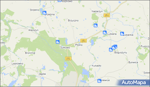 mapa Płotno, Płotno na mapie Targeo