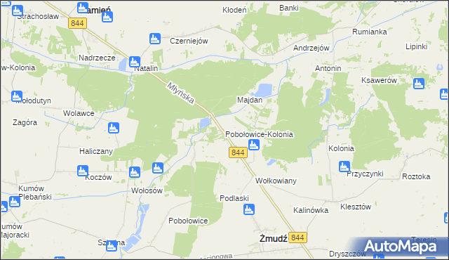 mapa Pobołowice-Kolonia, Pobołowice-Kolonia na mapie Targeo