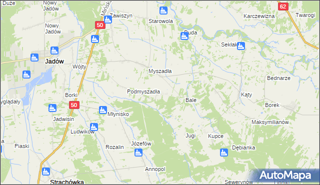 mapa Podbale, Podbale na mapie Targeo