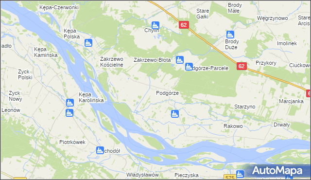 mapa Podgórze gmina Mała Wieś, Podgórze gmina Mała Wieś na mapie Targeo