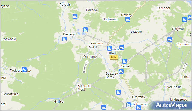 mapa Podlewkowie, Podlewkowie na mapie Targeo