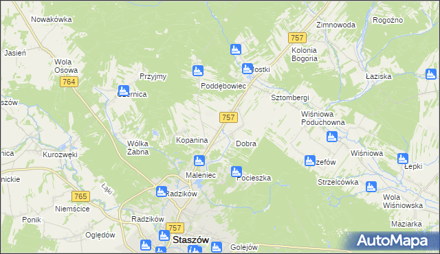 mapa Podmaleniec, Podmaleniec na mapie Targeo