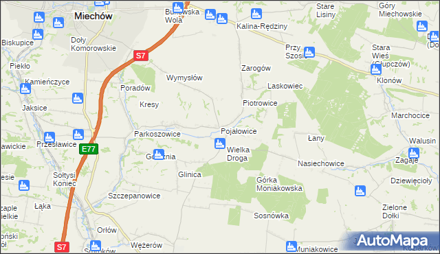 mapa Pojałowice, Pojałowice na mapie Targeo