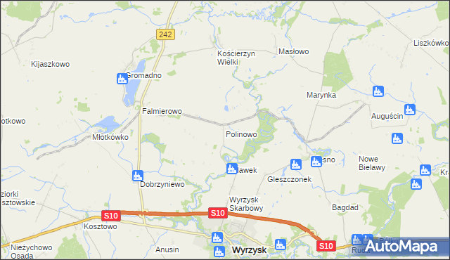 mapa Polinowo, Polinowo na mapie Targeo