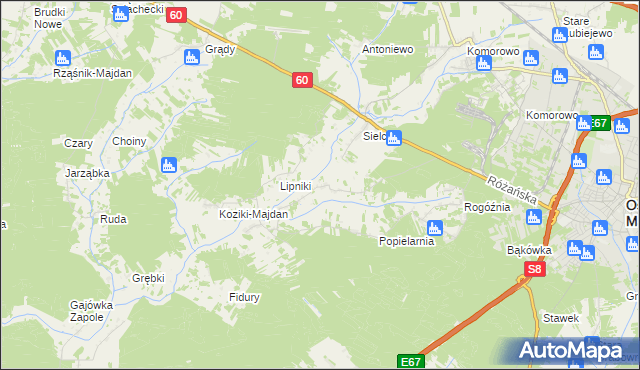 mapa Pólki, Pólki na mapie Targeo