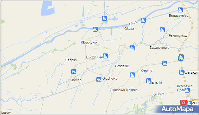 mapa Polne gmina Słońsk, Polne gmina Słońsk na mapie Targeo