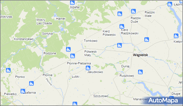 mapa Półwiesk Duży, Półwiesk Duży na mapie Targeo