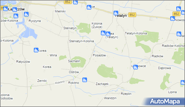 mapa Posadów, Posadów na mapie Targeo