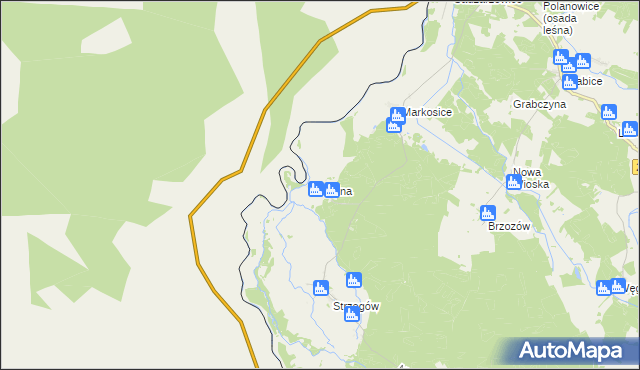 mapa Późna, Późna na mapie Targeo
