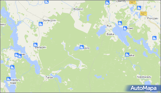 mapa Prośno, Prośno na mapie Targeo