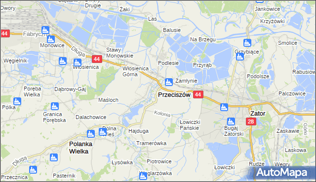 mapa Przeciszów, Przeciszów na mapie Targeo