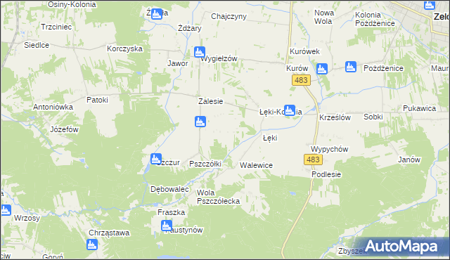 mapa Przecznia, Przecznia na mapie Targeo