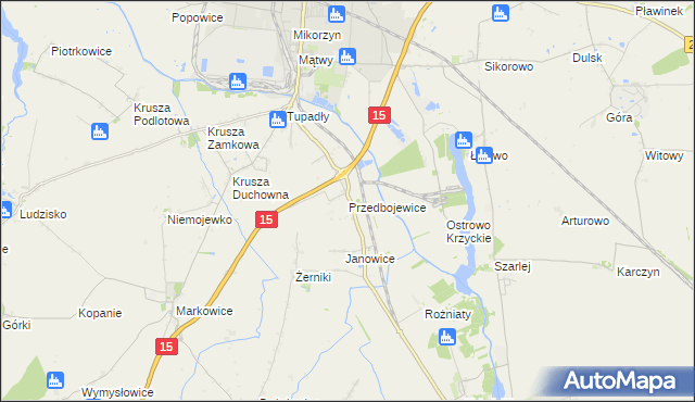 mapa Przedbojewice, Przedbojewice na mapie Targeo