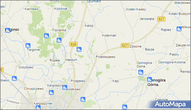 mapa Przedwojewo, Przedwojewo na mapie Targeo