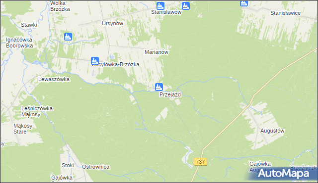 mapa Przejazd, Przejazd na mapie Targeo