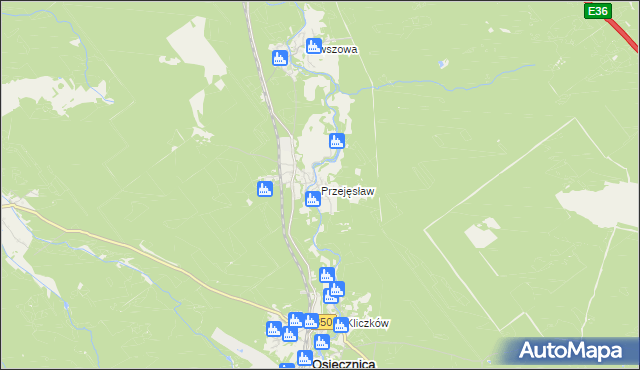 mapa Przejęsław, Przejęsław na mapie Targeo