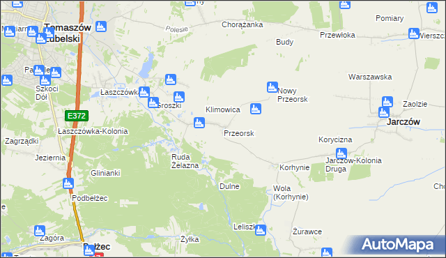 mapa Przeorsk, Przeorsk na mapie Targeo