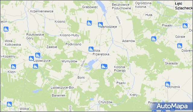 mapa Przerąb, Przerąb na mapie Targeo