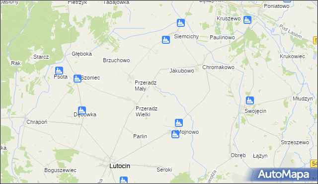 mapa Przeradz Nowy, Przeradz Nowy na mapie Targeo