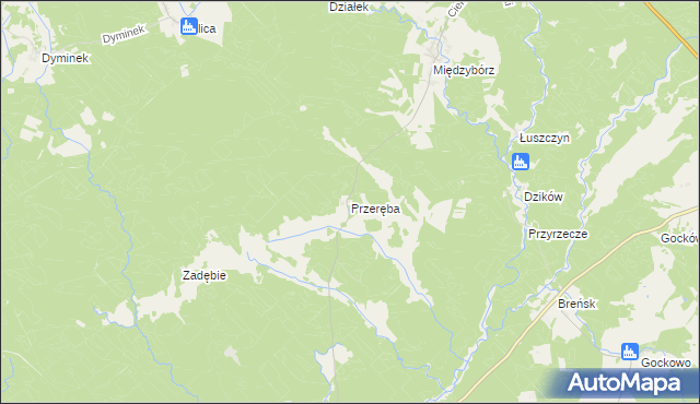 mapa Przeręba, Przeręba na mapie Targeo
