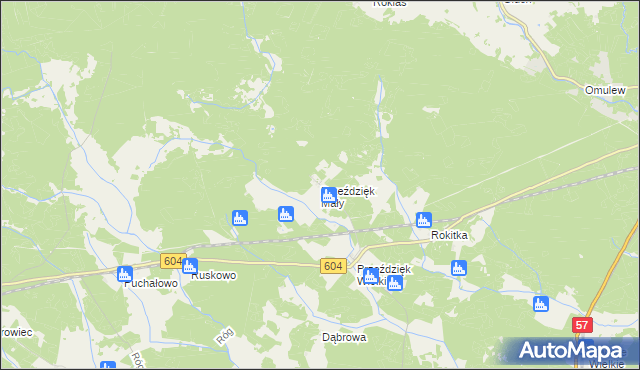 mapa Przeździęk Mały, Przeździęk Mały na mapie Targeo