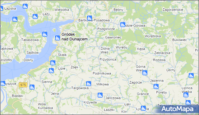 mapa Przydonica, Przydonica na mapie Targeo